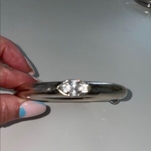 Chic Silver Bangle Bracelet